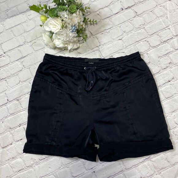 Alexander Wang Silk Drawsting Shorts Black Medium - Picture 4 of 9